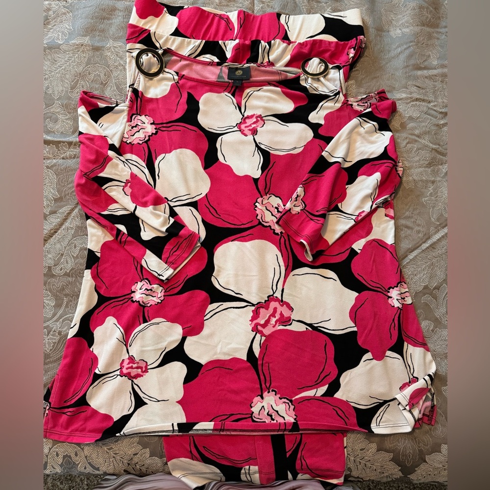 JM 2pc Floral-Print pants and top